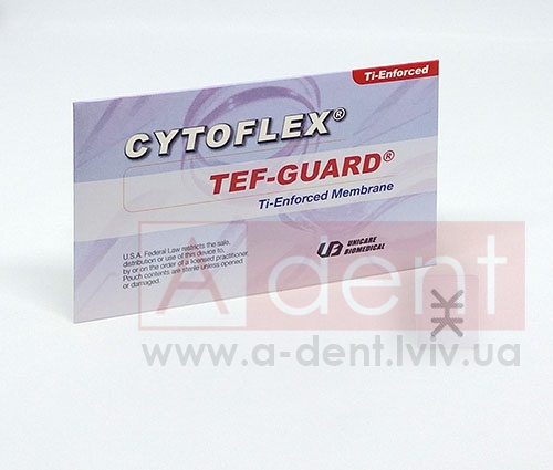 ��������� ҳ-�������� �������� CYTOFLEX� TI-ENFORCED 20mm x 25mm (Unicare Biomedical, Inc.), � C05-1301, �������� � ��������� ��������, ��������� �� ����� ������ ePTFE ��������, 1 sterile 20mm x 25mm non-resorbable multi-layer membrane, POSTERIOR SINGLE - 7650.00 ���