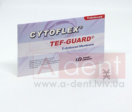 ��������� ҳ-�������� �������� CYTOFLEX� TI-ENFORCED 20mm x 25mm x 36mm (Unicare Biomedical, Inc.) �C05-1501, �������� � ��������� ��������, ��������� �� ����� ������ ePTFE ��������, 1 sterile 20x25x36mm non-resorbable membrane, POSTERIOR SINGLE WINGED - 8775.00 ���